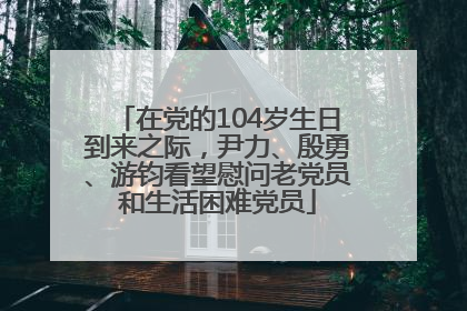 在党的104岁生日到来之际，尹力、殷勇、游钧看望慰问老党员和生活困难党员